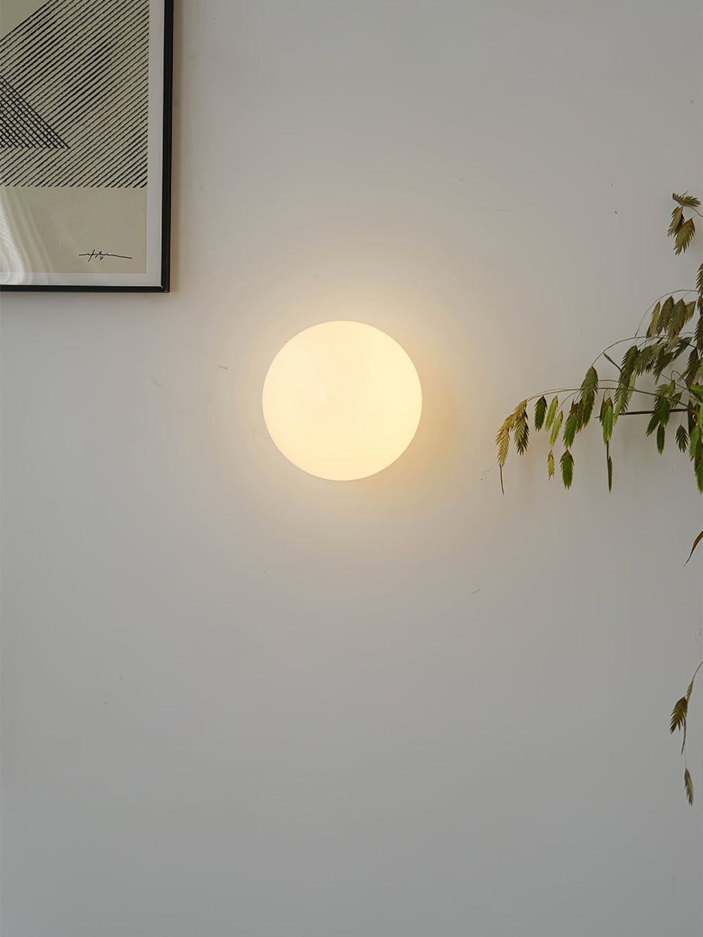 Hazelera Glass Wall Light-Moonnatur