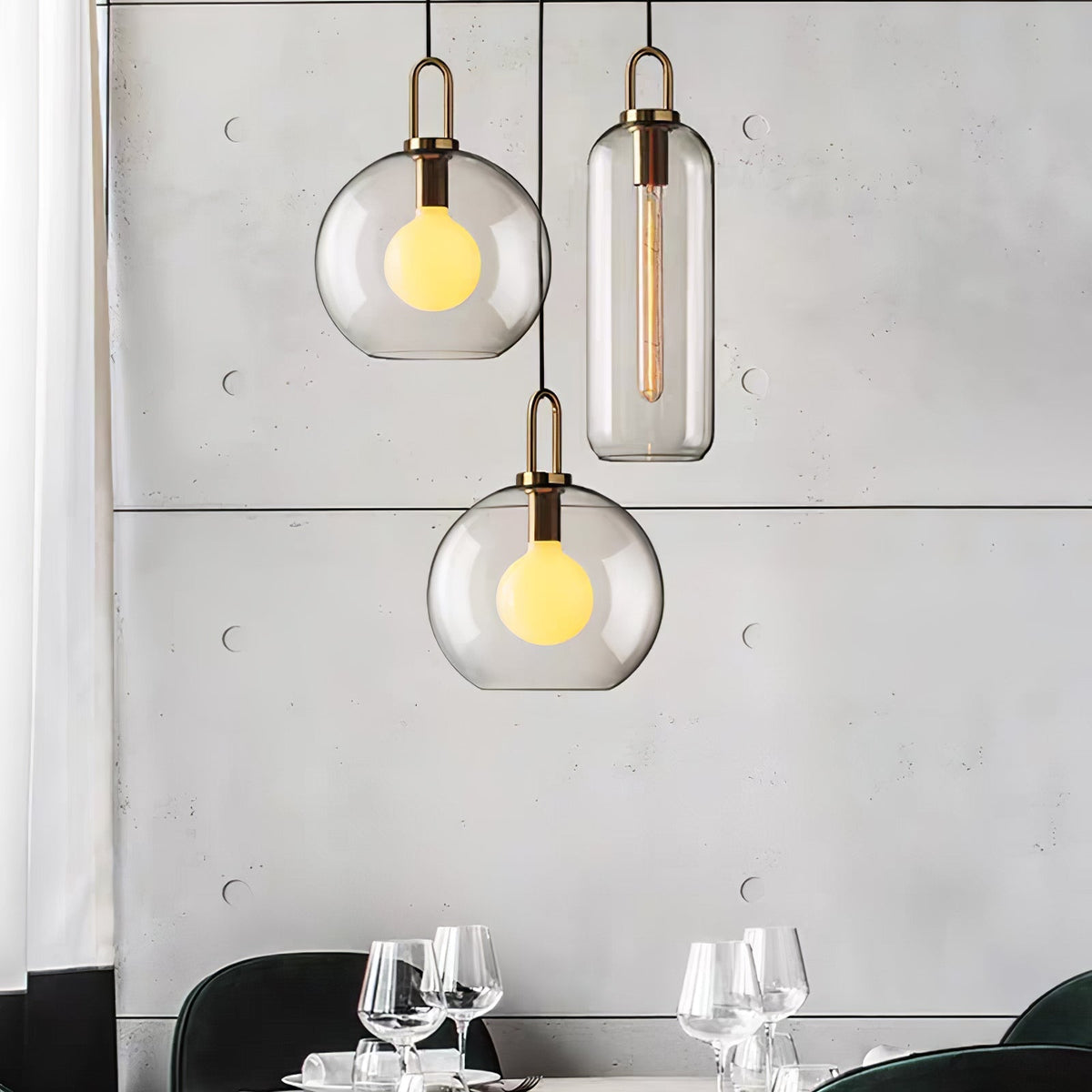Lyrenina Glass Pendant Light-Moonnatur
