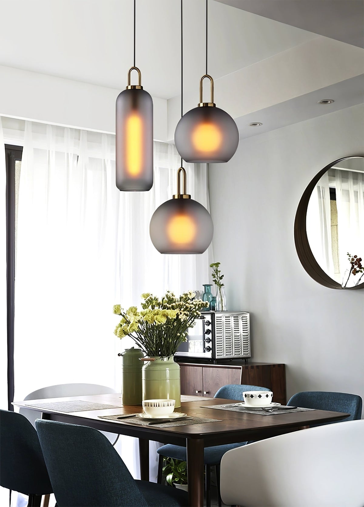 Lyrenina Glass Pendant Light-Moonnatur