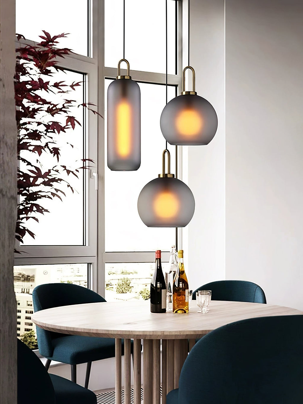 Lyrenina Glass Pendant Light-Moonnatur