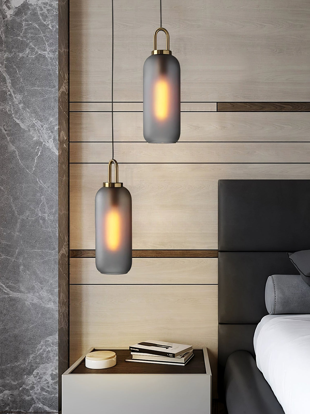 Lyrenina Glass Pendant Light-Moonnatur