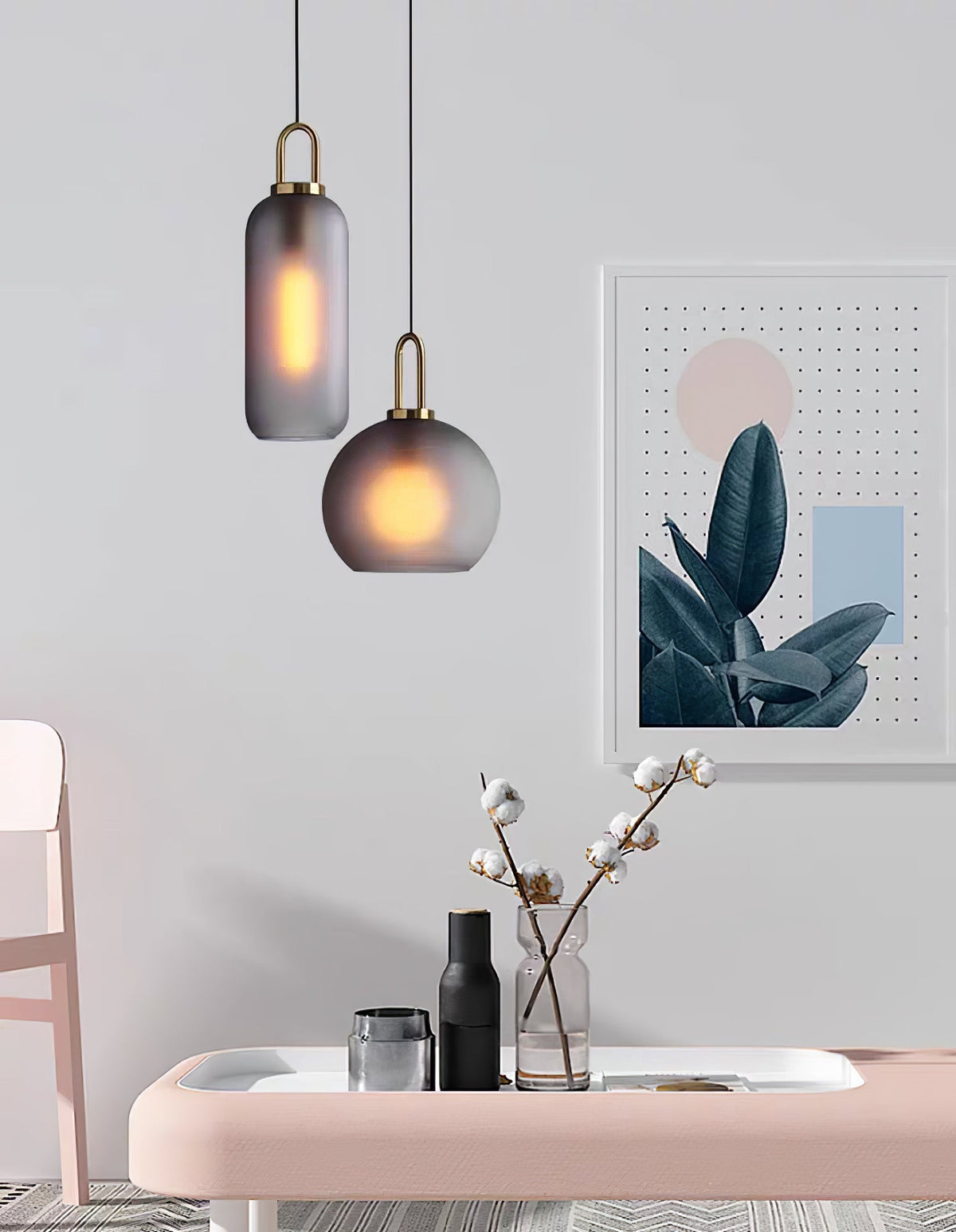 Lyrenina Glass Pendant Light-Moonnatur