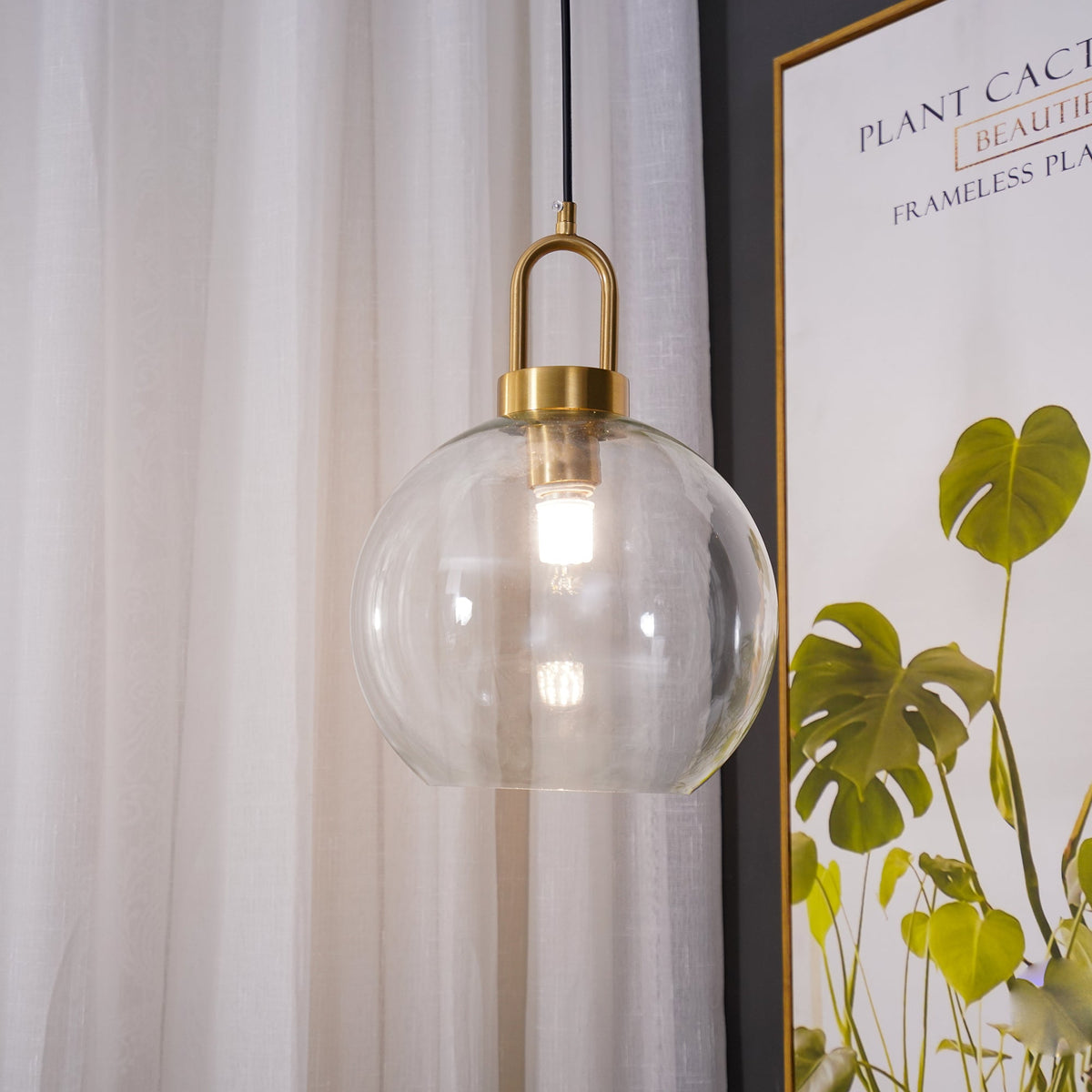 Lyrenina Glass Pendant Light-Moonnatur