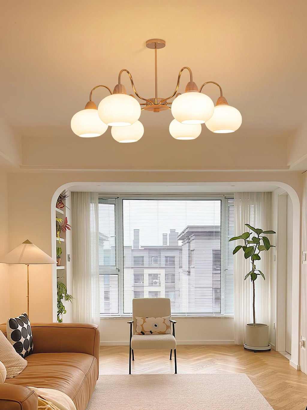 Lindeldale Glass Chandelier-Moonnatur