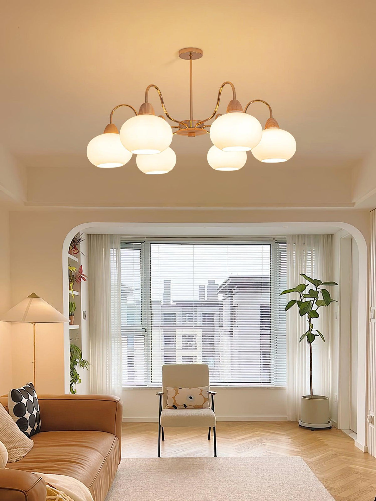 Lindeldale Glass Chandelier-Moonnatur