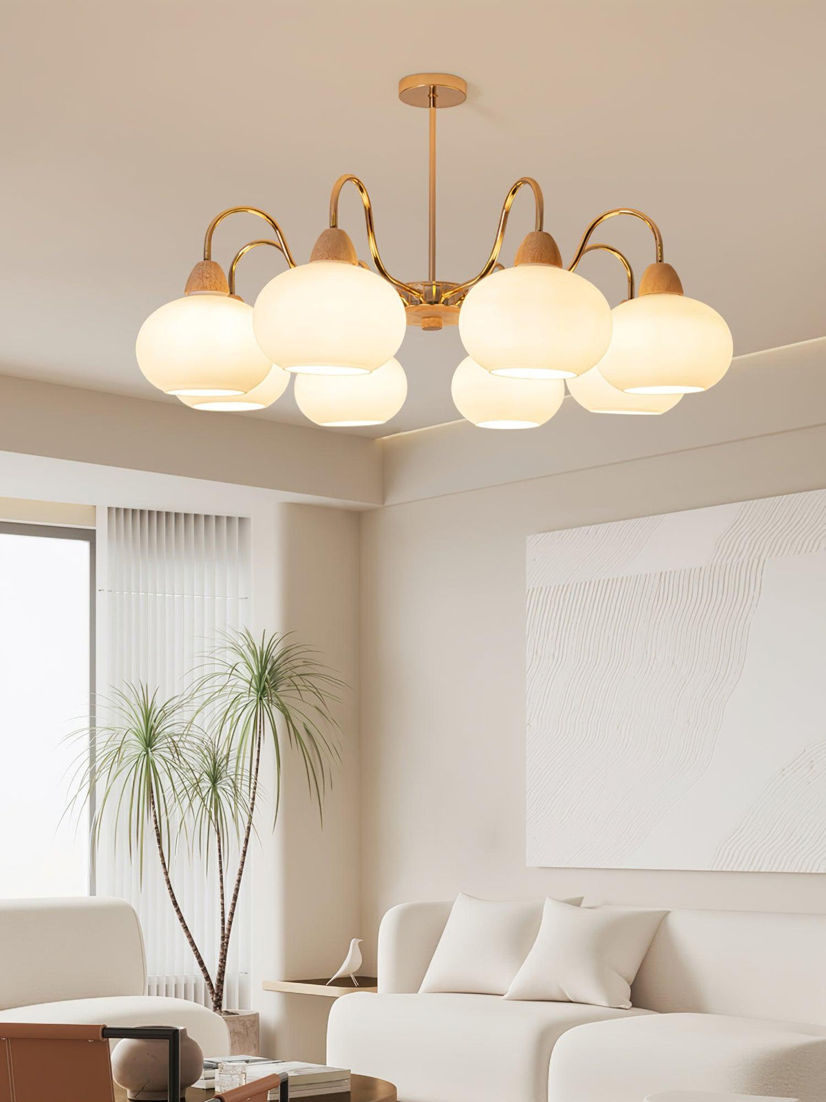 Lindeldale Glass Chandelier-Moonnatur