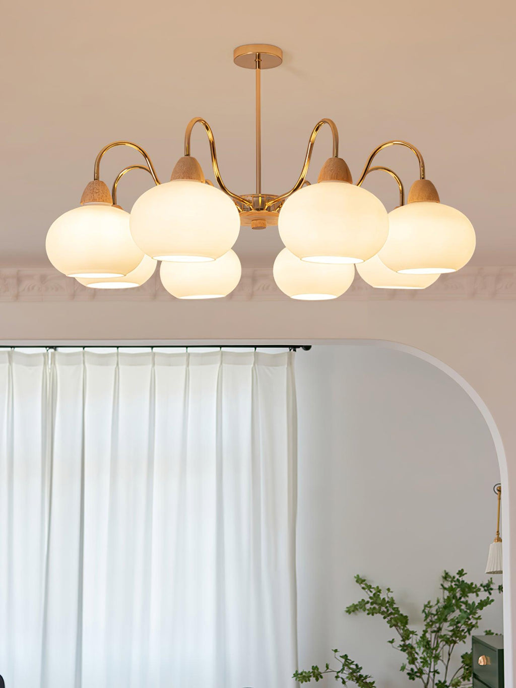 Lindeldale Glass Chandelier-Moonnatur