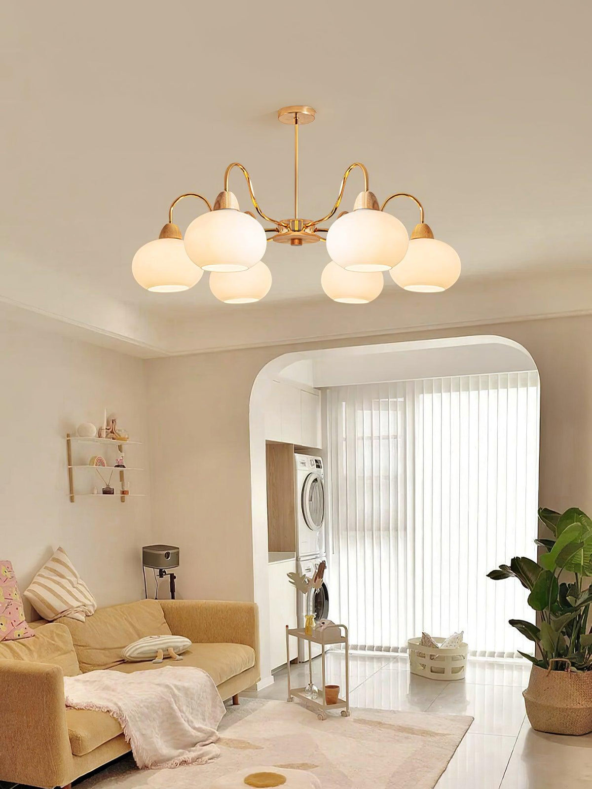 Lindeldale Glass Chandelier-Moonnatur