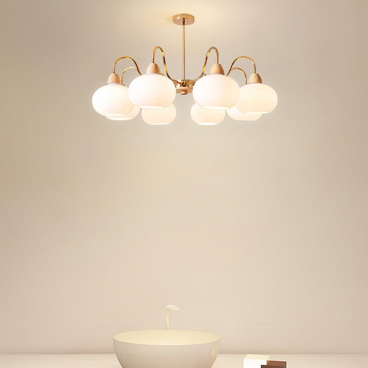 Lindeldale Glass Chandelier-Moonnatur
