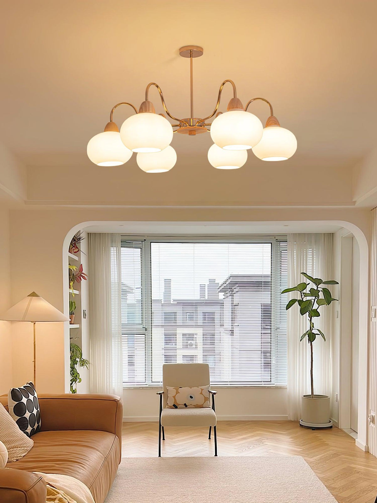 Lindeldale Glass Chandelier-Moonnatur