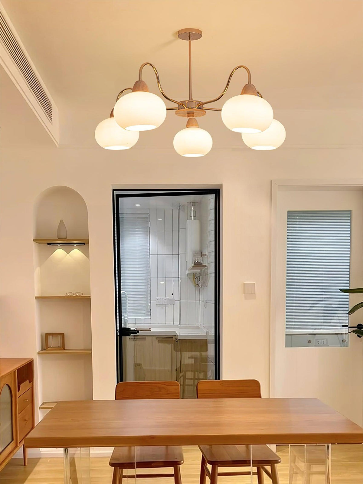 Lindeldale Glass Chandelier-Moonnatur