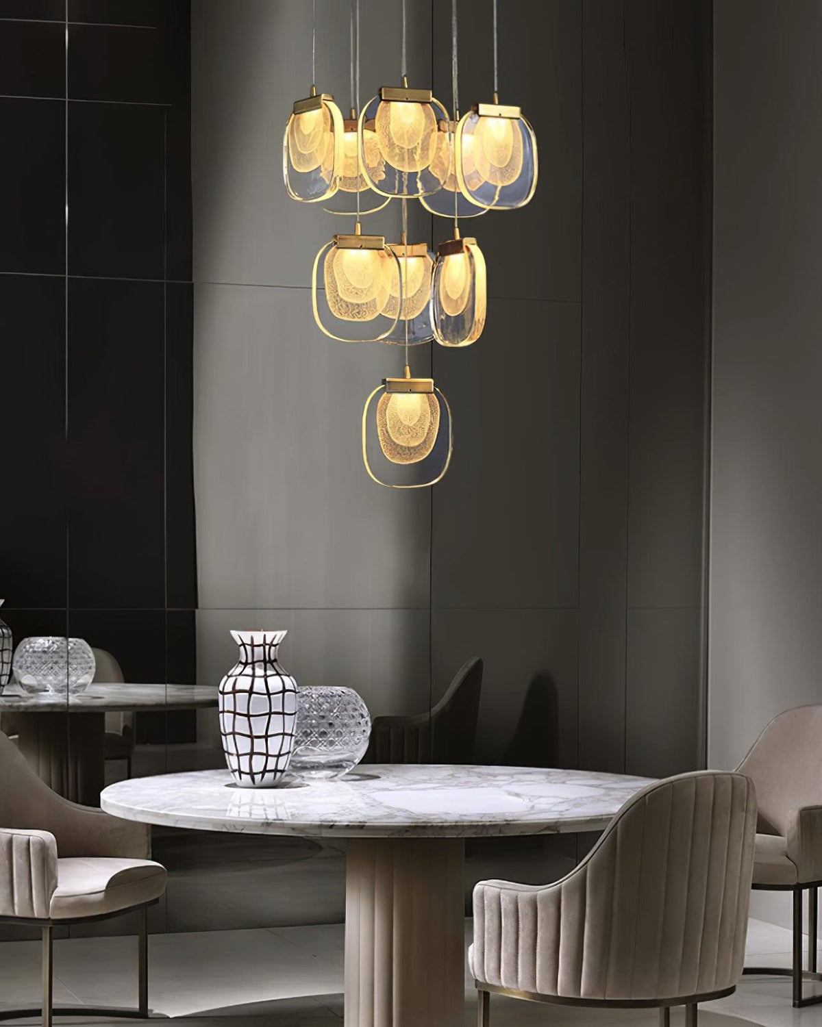 Keldelbrook Glass Pendant Light-Moonnatur