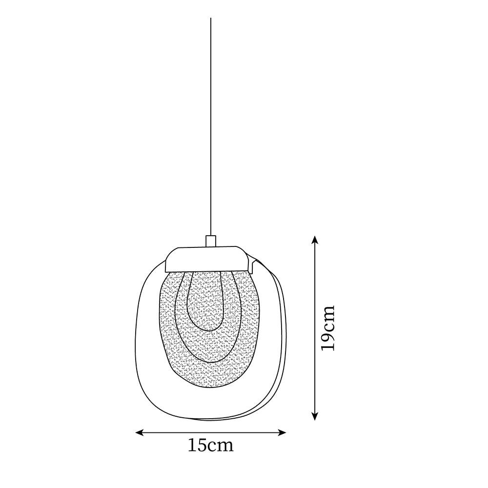 Keldelbrook Glass Pendant Light-Moonnatur