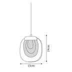 Keldelbrook Glass Pendant Light-Moonnatur