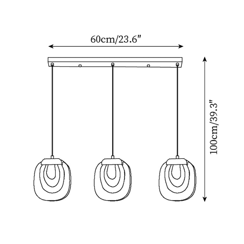 Keldelbrook Glass Pendant Light-Moonnatur