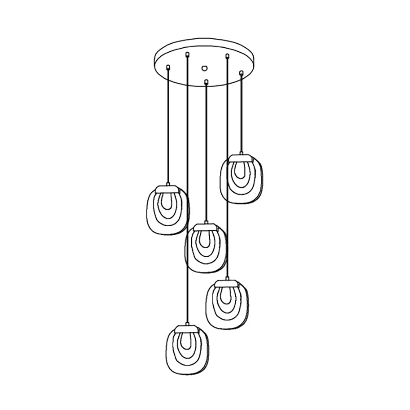 Keldelbrook Glass Pendant Light-Moonnatur