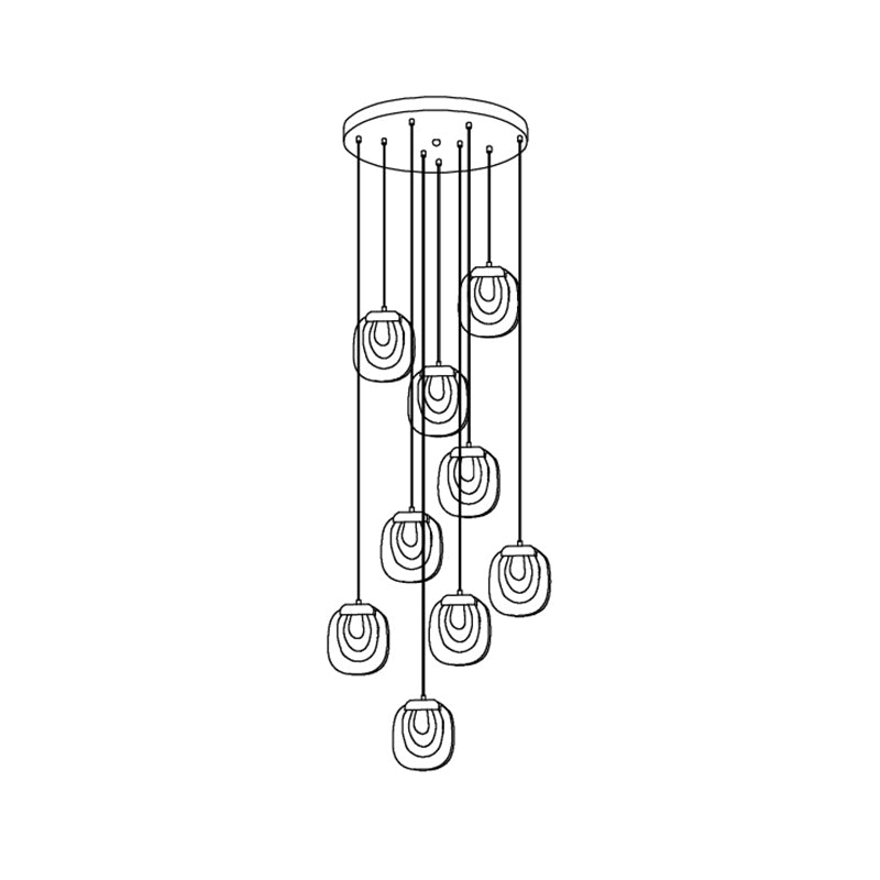 Keldelbrook Glass Pendant Light-Moonnatur