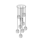 Keldelbrook Glass Pendant Light-Moonnatur