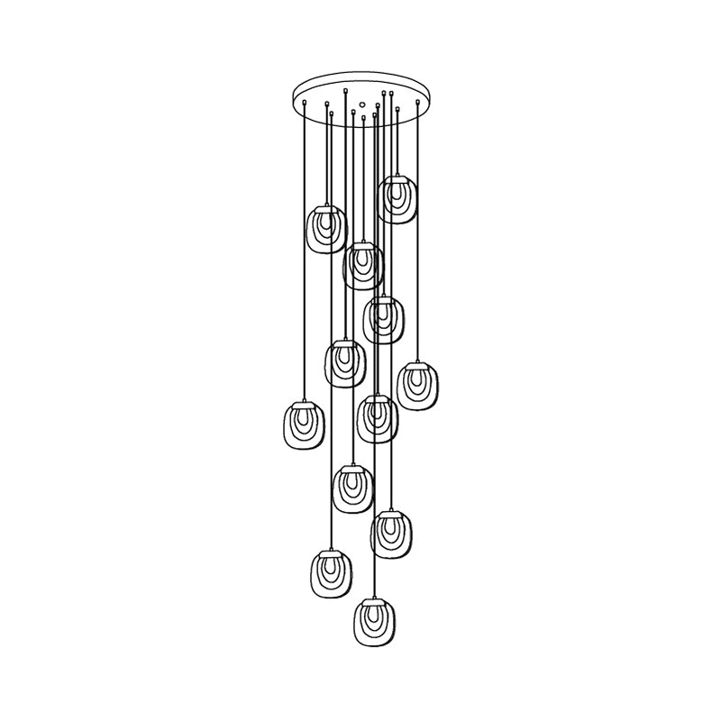 Keldelbrook Glass Pendant Light-Moonnatur