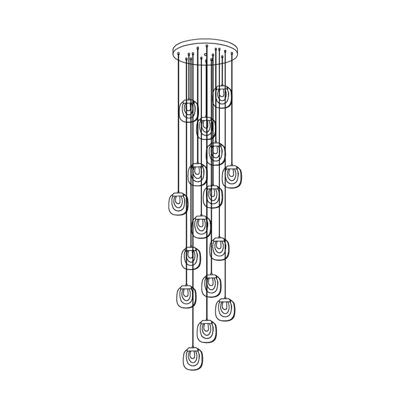 Keldelbrook Glass Pendant Light-Moonnatur