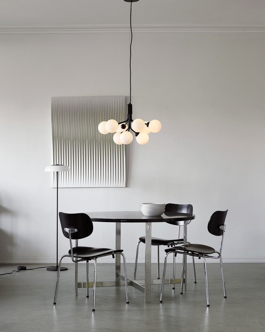 Ivorette Glass Chandelier-Moonnatur