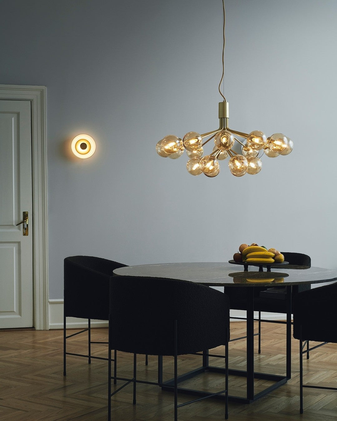 Ivorette Glass Chandelier-Moonnatur