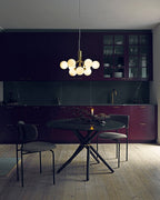 Ivorette Glass Chandelier-Moonnatur