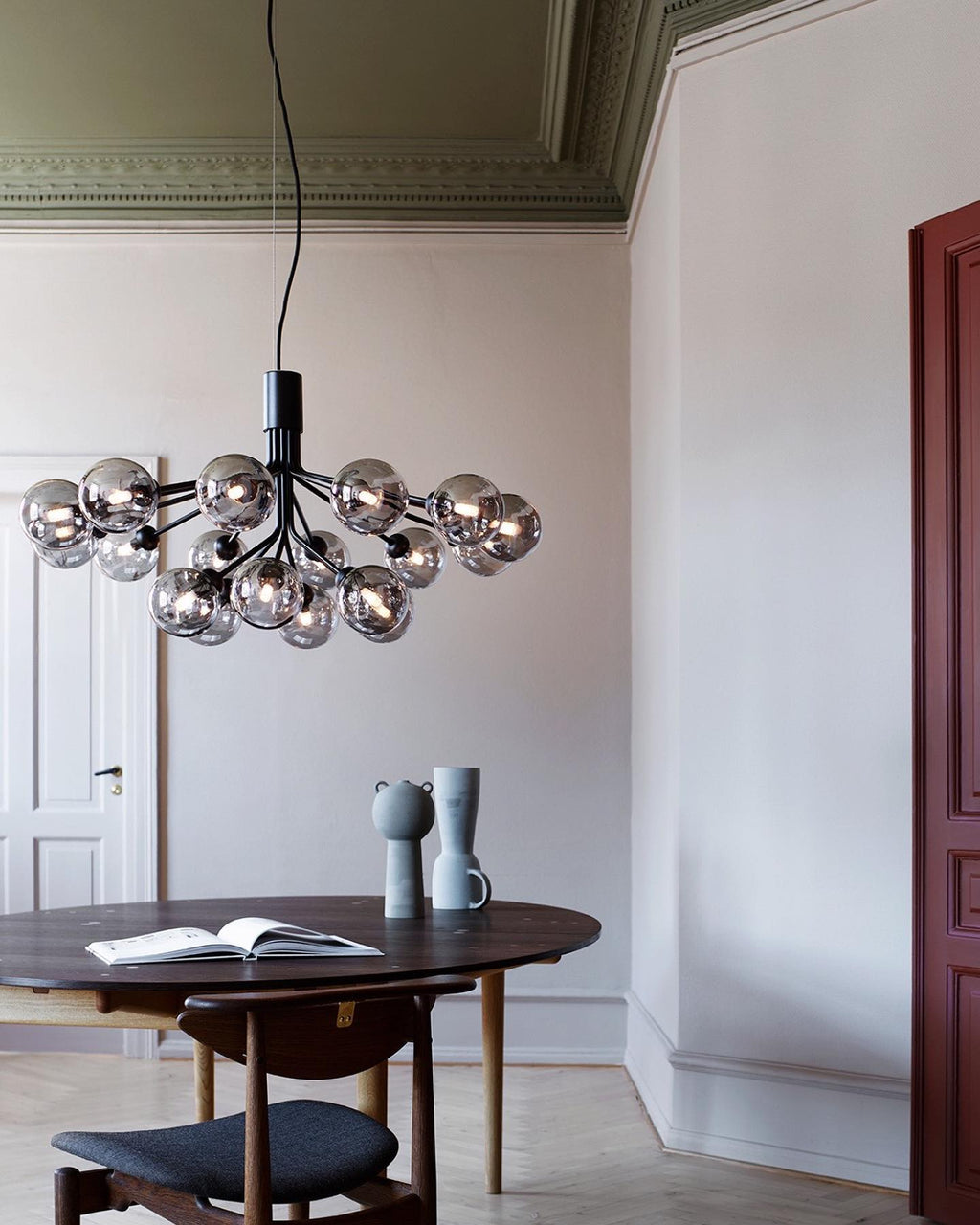 Ivorette Glass Chandelier-Moonnatur