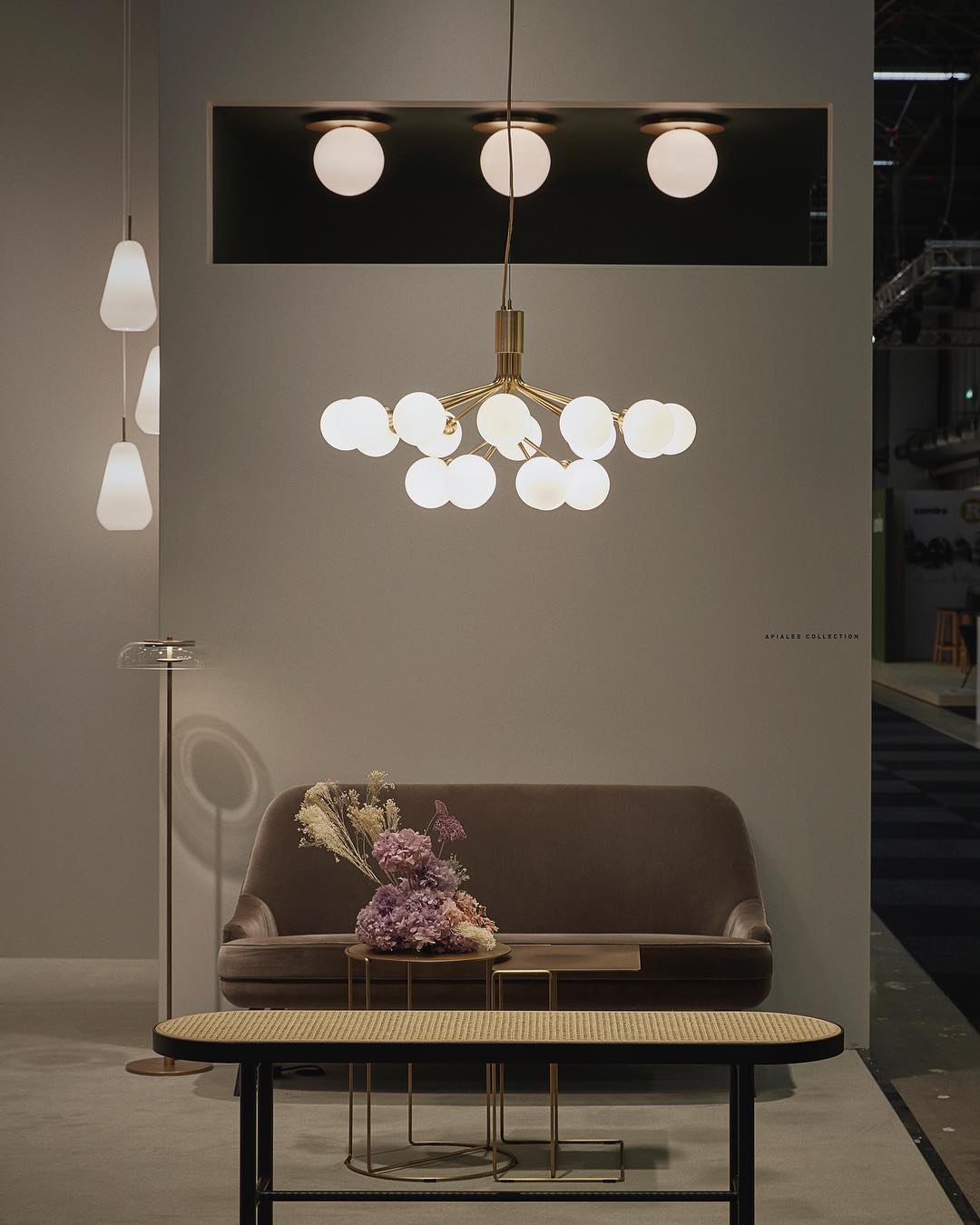 Ivorette Glass Chandelier-Moonnatur