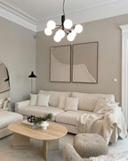 Ivorette Glass Chandelier-Moonnatur