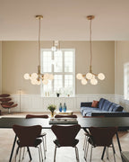 Ivorette Glass Chandelier-Moonnatur