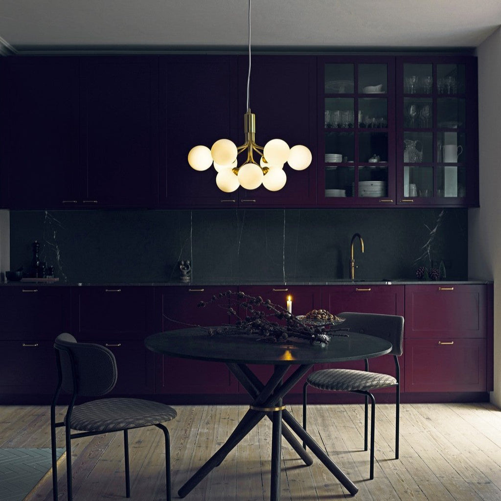 Ivorette Glass Chandelier-Moonnatur