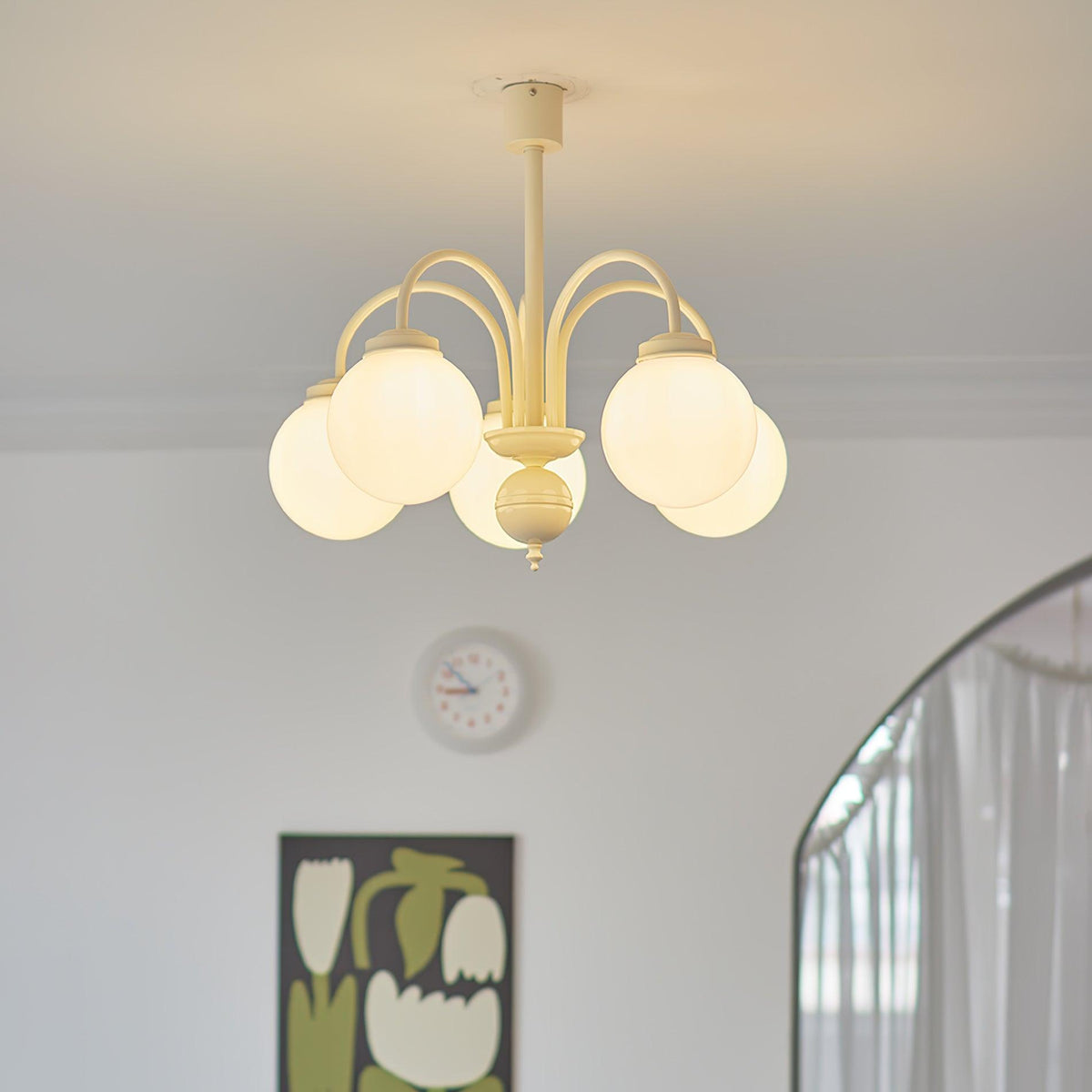 Lindenaria Glass Chandelier-Moonnatur