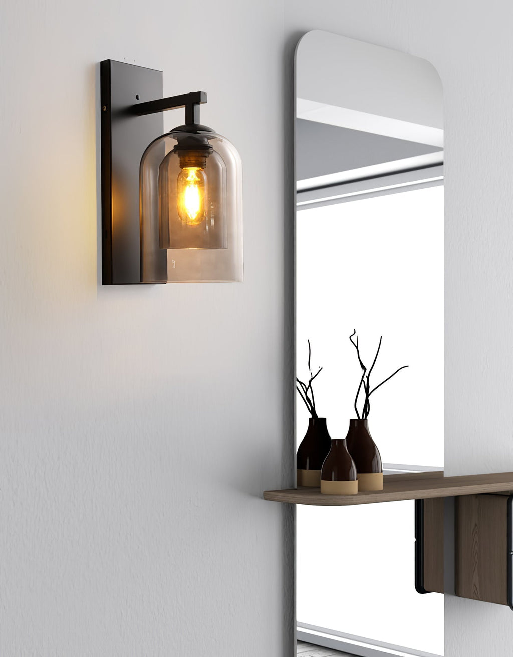 Hiorava Glass Wall Light-Moonnatur
