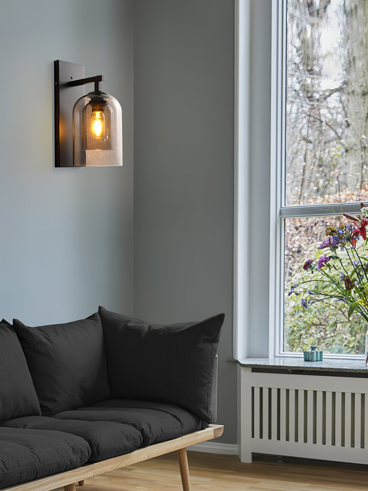 Hiorava Glass Wall Light-Moonnatur