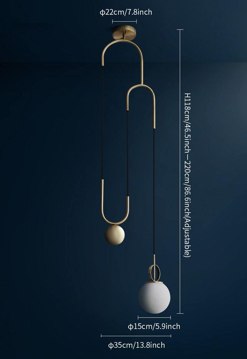 Beldeneth Glass Pendant Light-Moonnatur
