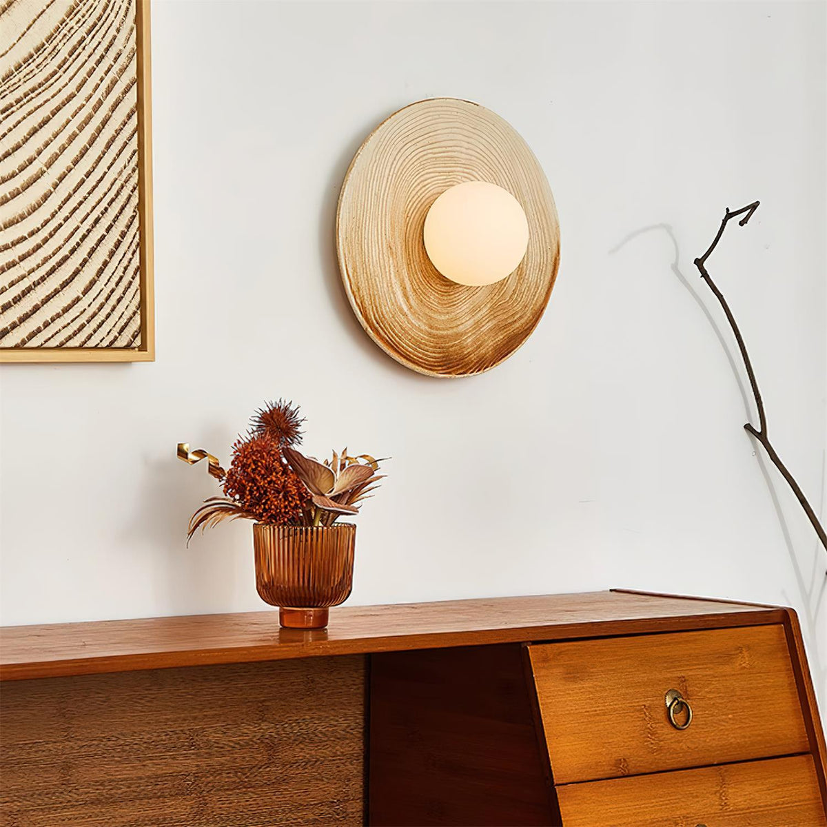Faldenelyn Ceramic Wall Light-Moonnatur