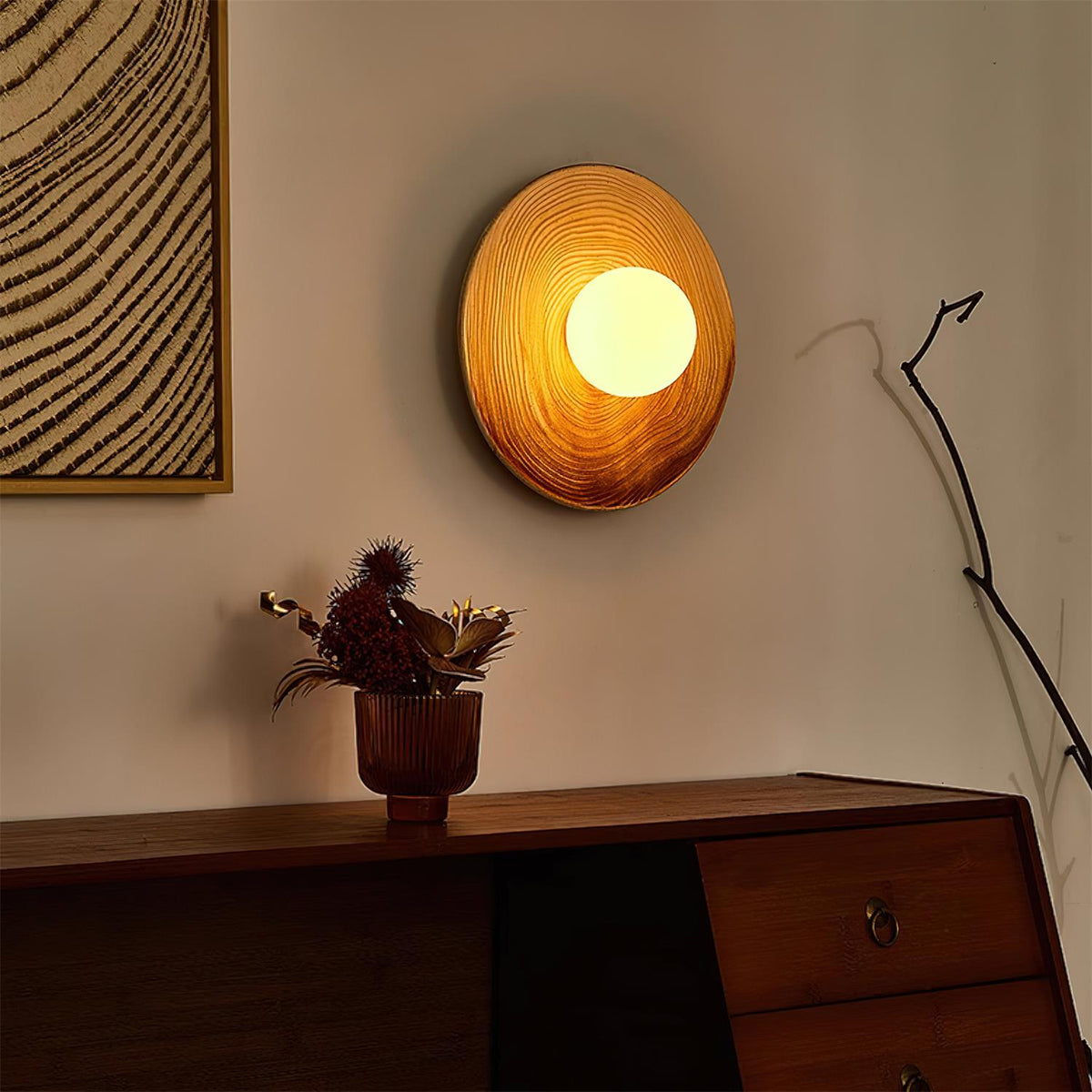Faldenelyn Ceramic Wall Light-Moonnatur