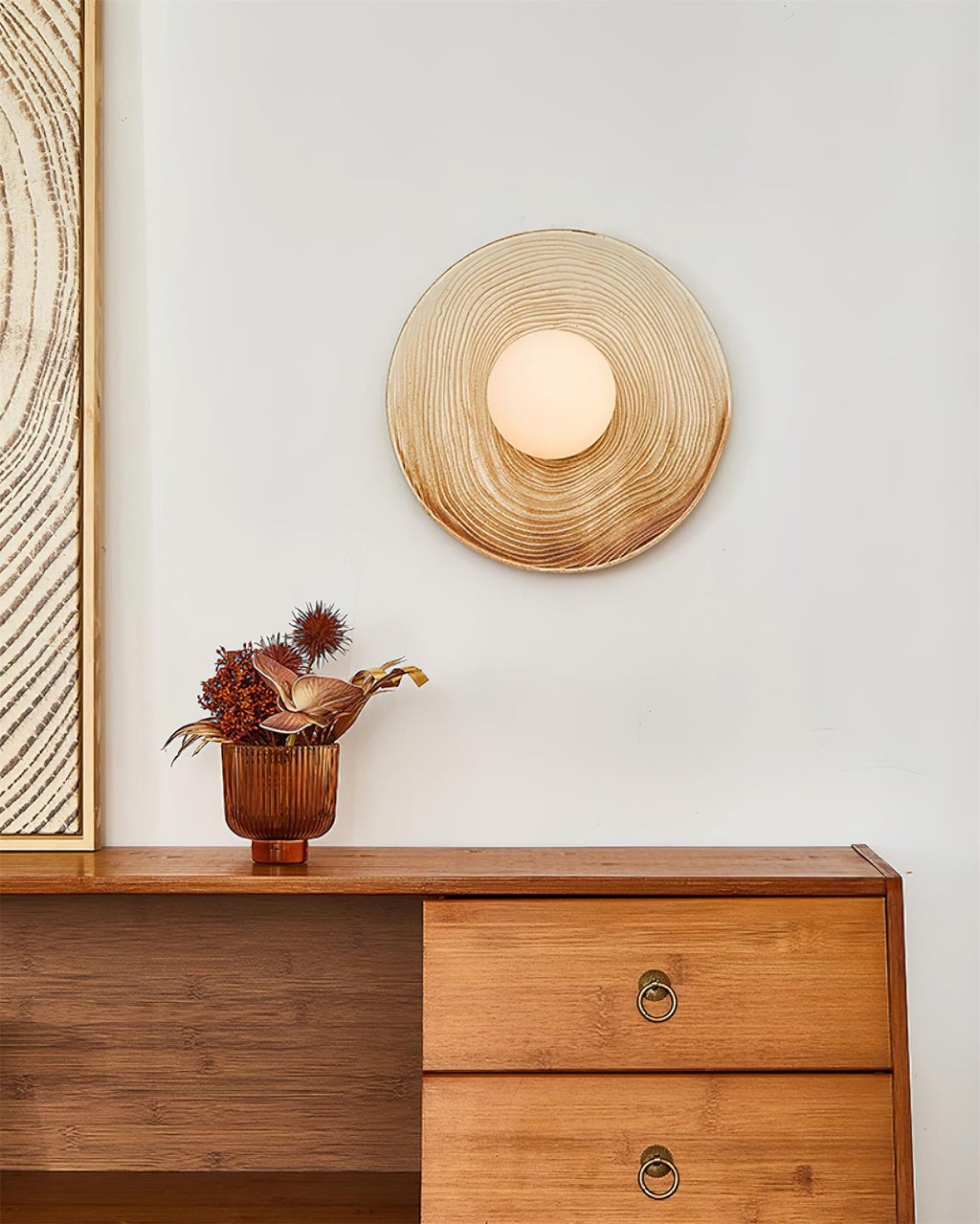 Faldenelyn Ceramic Wall Light-Moonnatur