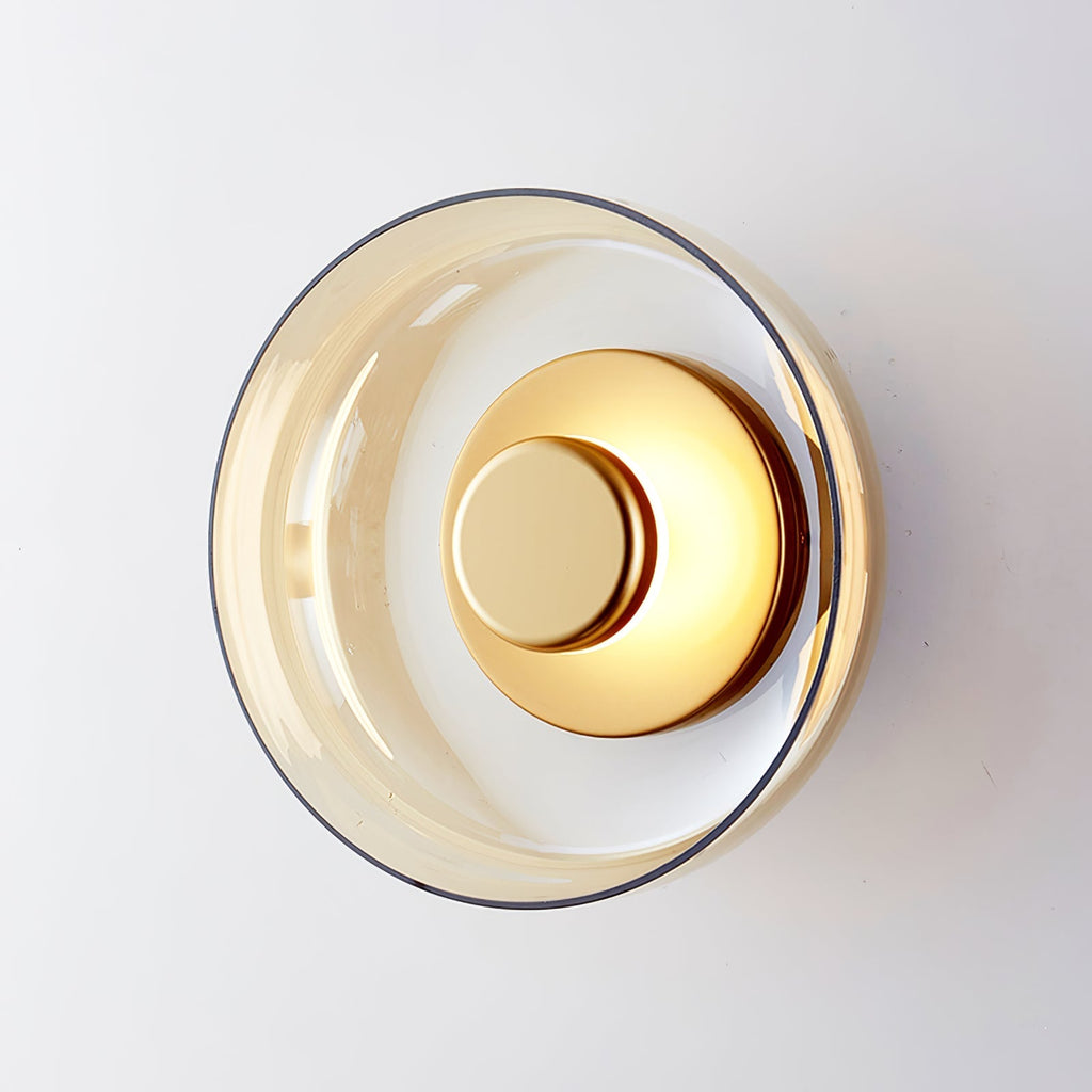 Ilvanna Glass Wall Light-Moonnatur