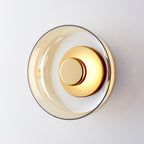 Ilvanna Glass Wall Light-Moonnatur