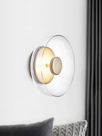 Ilvanna Glass Wall Light-Moonnatur