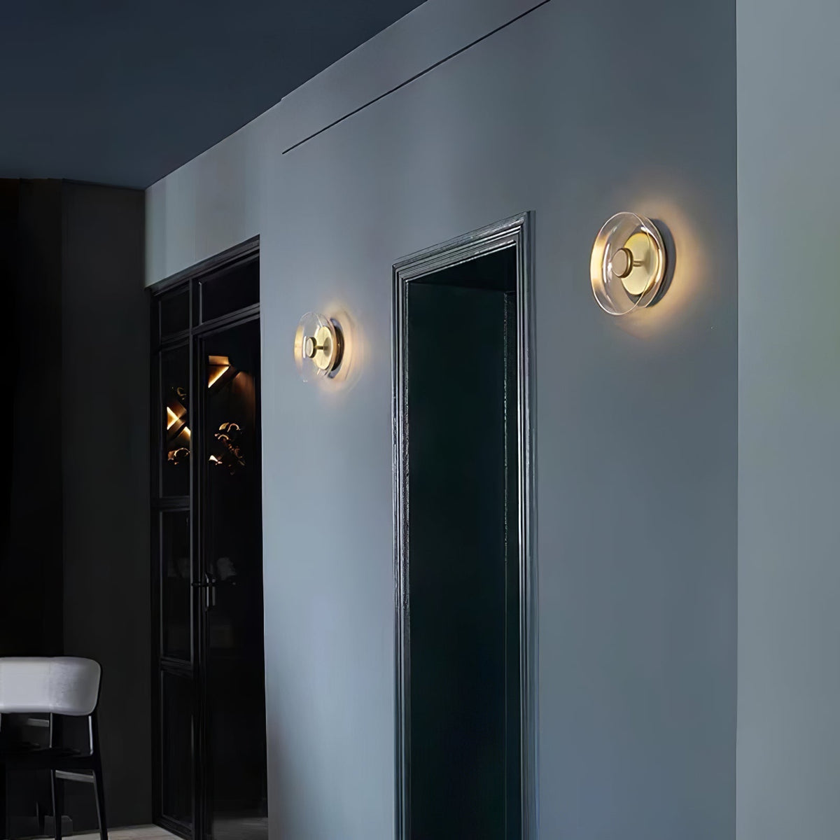 Ilvanna Glass Wall Light-Moonnatur