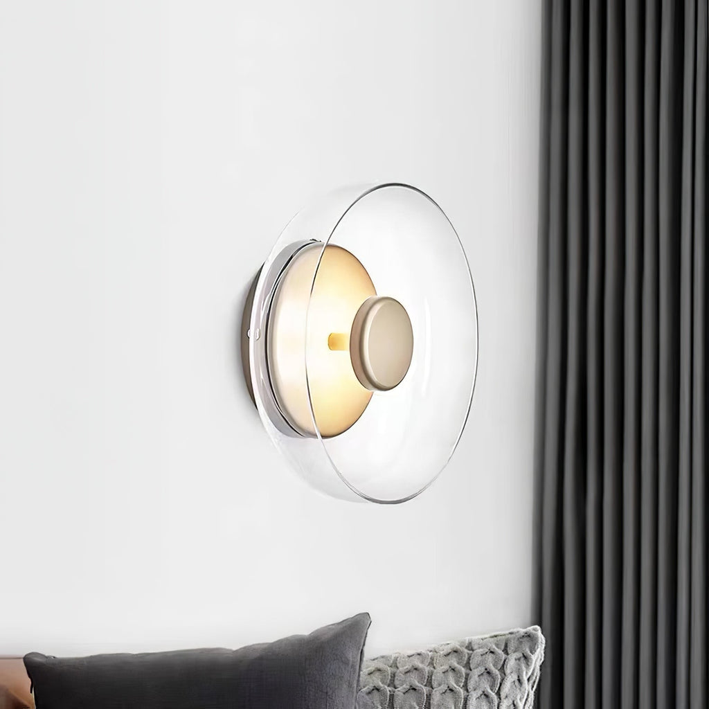 Ilvanna Glass Wall Light-Moonnatur