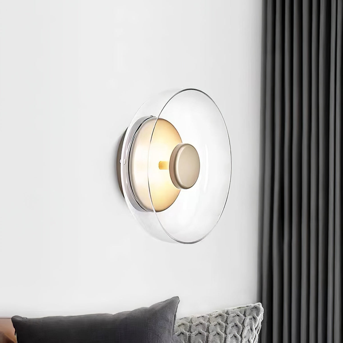 Ilvanna Glass Wall Light-Moonnatur