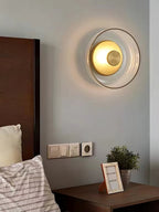 Ilvanna Glass Wall Light-Moonnatur