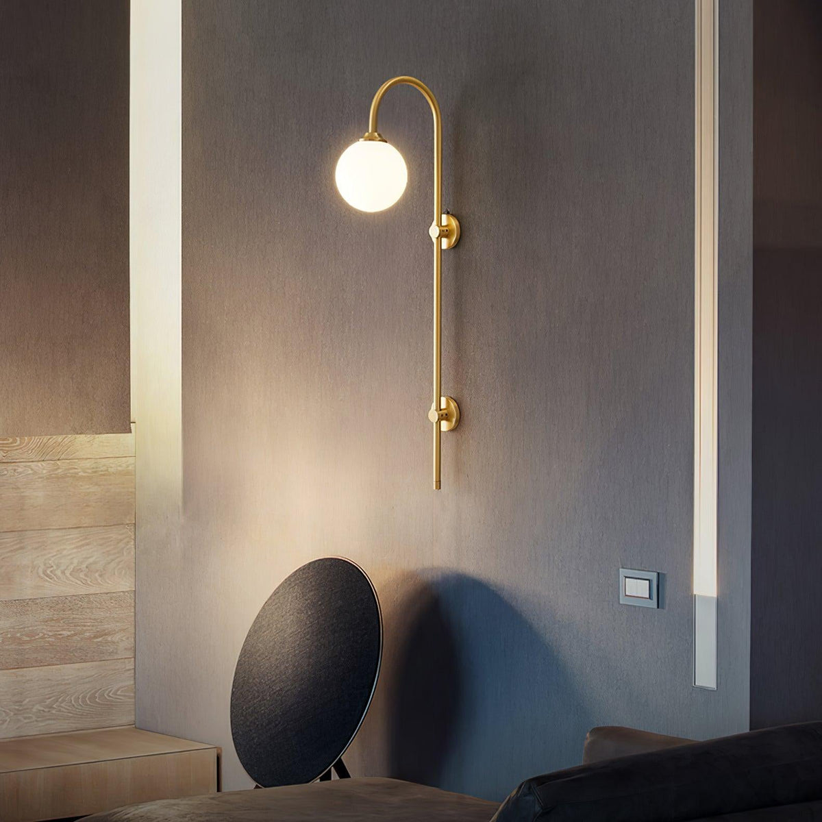 Lindenelle Glass Wall Light-Moonnatur