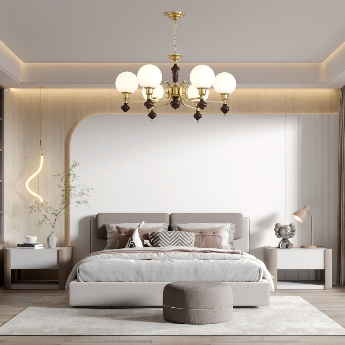 Norrenwyn Glass Chandelier-Moonnatur