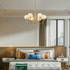 Aberfield Alabaster Chandelier-Moonnatur