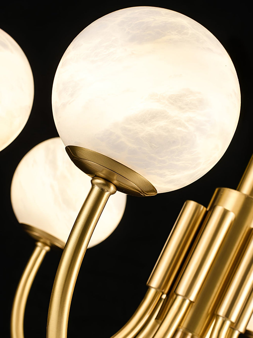 Aberfield Alabaster Chandelier-Moonnatur